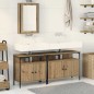 vidaXL Set di mobili da bagno 3 pezzi Rovere artigianale Legno ingegnerizzato
