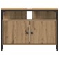 vidaXL Set di mobili da bagno 3 pezzi Rovere artigianale Legno ingegnerizzato