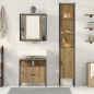 vidaXL Set di mobili da bagno in 3 pezzi - Legno ingegnerizzato in rovere artigianale vidaXL Set di mobili da bagno in 3 pezzi - Legno ingegnerizzato in rovere artigianale