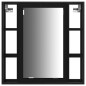 vidaXL Set di mobili da bagno in 3 pezzi - Legno ingegnerizzato rovere nero vidaXL Set di mobili da bagno in 3 pezzi - Legno ingegnerizzato rovere nero