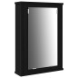 vidaXL Set di Mobili da Bagno in 3 Pezzi in Rovere Nero - Legno Ingegnerizzato