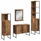 vidaXL Set di Mobili da Bagno 4 Pezzi Legno Invecchiato Legno Ingenerizzato vidaXL Set di Mobili da Bagno 4 Pezzi Legno Invecchiato Legno Ingenerizzato