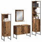 vidaXL Set di Mobili da Bagno 4 Pezzi Legno Invecchiato Legno Ingenerizzato vidaXL Set di Mobili da Bagno 4 Pezzi Legno Invecchiato Legno Ingenerizzato