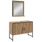 vidaXL Set di Mobili da Bagno 4 Pezzi Rovere Artigianale Legno Ingegnerizzato