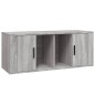 Mobile TV Grigio Sonoma 100x35x40 cm in Legno Multistrato Mobile TV Grigio Sonoma 100x35x40 cm in Legno Multistrato