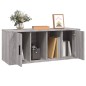 Mobile TV Grigio Sonoma 100x35x40 cm in Legno Multistrato Mobile TV Grigio Sonoma 100x35x40 cm in Legno Multistrato