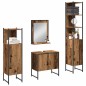 vidaXL Set di mobili da bagno 4 pezzi Legno invecchiato Legno ingegnerizzato vidaXL Set di mobili da bagno 4 pezzi Legno invecchiato Legno ingegnerizzato