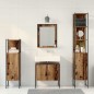 vidaXL Set di mobili da bagno 4 pezzi Legno invecchiato Legno ingegnerizzato vidaXL Set di mobili da bagno 4 pezzi Legno invecchiato Legno ingegnerizzato
