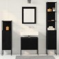 vidaXL Set di mobili per bagno 4 pezzi rovere nero - Legno ingegnerizzato vidaXL Set di mobili per bagno 4 pezzi rovere nero - Legno ingegnerizzato