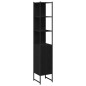 vidaXL Set di mobili per bagno 4 pezzi rovere nero - Legno ingegnerizzato vidaXL Set di mobili per bagno 4 pezzi rovere nero - Legno ingegnerizzato