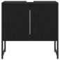 vidaXL Set di mobili per bagno 4 pezzi rovere nero - Legno ingegnerizzato vidaXL Set di mobili per bagno 4 pezzi rovere nero - Legno ingegnerizzato
