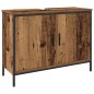 vidaXL Set di mobili da bagno 4 pezzi - Legno vecchio - Legno ingegnerizzato
