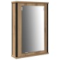 vidaXL Set di mobili da bagno in rovere artigianale, 4 pezzi