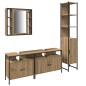 vidaXL Set di mobili da bagno a 4 pezzi in rovere artisan