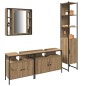 vidaXL Set di mobili da bagno a 4 pezzi in rovere artisan