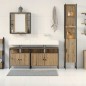 vidaXL Set di mobili da bagno a 4 pezzi in rovere artisan