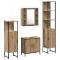 vidaXL Set di Mobili da Bagno in 4 Pezzi in Quercia Artigianale