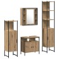 vidaXL Set di mobili da bagno da 4 pezzi in legno ingegnerizzato rovere artisanale