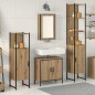 vidaXL Set di mobili da bagno a 4 pezzi in legno ingegnerizzato rovere artisan vidaXL Set di mobili da bagno a 4 pezzi in legno ingegnerizzato rovere artisan