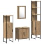 vidaXL Set di mobili da bagno a 4 pezzi in legno ingegnerizzato rovere artisan vidaXL Set di mobili da bagno a 4 pezzi in legno ingegnerizzato rovere artisan