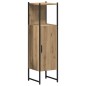 vidaXL Set di mobili da bagno a 4 pezzi in legno ingegnerizzato rovere artisan vidaXL Set di mobili da bagno a 4 pezzi in legno ingegnerizzato rovere artisan
