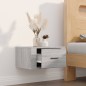 Comodino a Muro Grigio Sonoma 50x36x25 cm Comodino a Muro Grigio Sonoma 50x36x25 cm