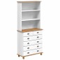 Vetrina vidaXL “ASKIM” Bianca 91x40x199.5 cm Legno Massello di Pino Vetrina vidaXL “ASKIM” Bianca 91x40x199.5 cm Legno Massello di Pino