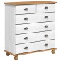 Vetrina vidaXL “ASKIM” Bianca 91x40x199.5 cm Legno Massello di Pino Vetrina vidaXL “ASKIM” Bianca 91x40x199.5 cm Legno Massello di Pino