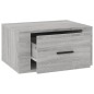 Comodino a Muro Grigio Sonoma 50x36x25 cm Comodino a Muro Grigio Sonoma 50x36x25 cm