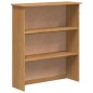 Hutch vidaXL 'ASKIM'Miele bruno 91x40x183 cm Legno massello di pino