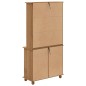 Hutch vidaXL 'ASKIM'Miele bruno 91x40x183 cm Legno massello di pino