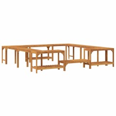 vidaXL Circonferenza per Vasca Idromassaggio Marrone 250 x 250 cm