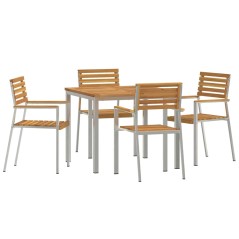vidaXL Set da pranzo da giardino 5 pcs