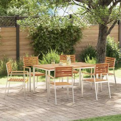 vidaXL Set da Pranzo da Giardino 7 pcs