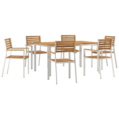 vidaXL Set da Pranzo da Giardino 7 pcs