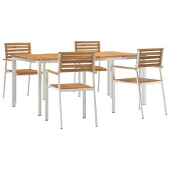 vidaXL Set da Pranzo da Giardino 5 pcs