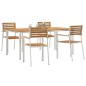 vidaXL Set da Pranzo da Giardino 5 pcs