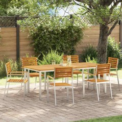 vidaXL Set pranzo giardino 7 pcs