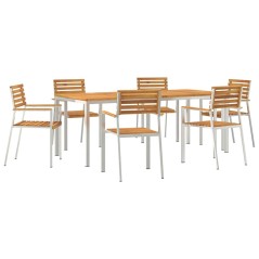 vidaXL Set pranzo giardino 7 pcs