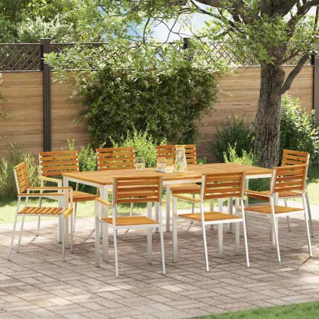 vidaXL Set da Pranzo da Giardino 9 pcs