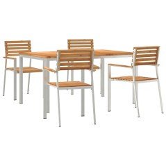 vidaXL Set pranzo giardino 5 pcs