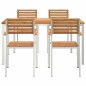 vidaXL Set pranzo giardino 5 pcs