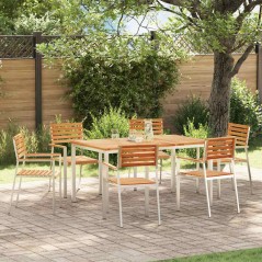 vidaXL Set Pranzo Giardino 7 pcs