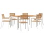vidaXL Set Pranzo Giardino 7 pcs vidaXL Set Pranzo Giardino 7 pcs