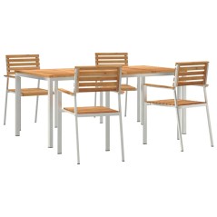 vidaXL Set pranzo giardino 5 pcs