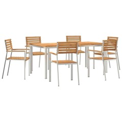 vidaXL Set da pranzo da giardino 7 pcs