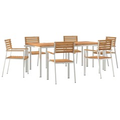 vidaXL Set da Pranzo da Giardino 7 pcs