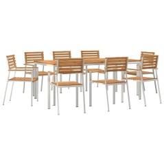 vidaXL Set da Pranzo da Giardino 9 pcs