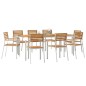 vidaXL Set da Pranzo da Giardino 9 pcs