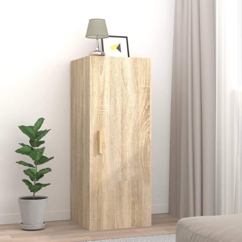 Armadietto a Muro Rovere Sonoma 34,5x34x90 cm Legno Multistrato Armadietto a Muro Rovere Sonoma 34,5x34x90 cm Legno Multistrato